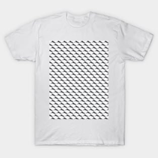 Geometric levels shaded in greys T-Shirt